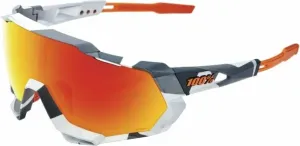 100% Speedtrap Soft Tact Grey Camo/HiPER Red Multilayer Mirror Lunettes vélo