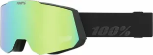 100% Snowcraft Black/HiPER Green Mirror/HiPER Turquoise Mirror Masques de ski