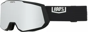 100% Snowcraft XL Black/HiPER Silver Mirror/HiPER Turquoise Mirror Masques de ski