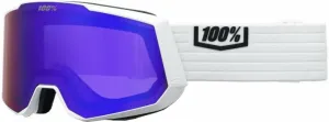 100% Snowcraft XL White/HiPER Violet Mirror/HiPER Silver Flash Mirror Masques de ski