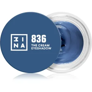 3INA The 24H Cream Eyeshadow fard à paupières crème teinte 836 Dark blue 3 ml