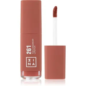 3INA The Longwear Lipstick rouge à lèvres liquide longue tenue teinte 261 - Dark nude 6 ml