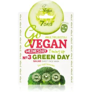 7DAYS GoVEGAN Wednesday GREEN DAY masque nourrissant en tissu 25 g
