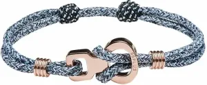 8bPlus French Kiss Wristband Bracelet Grey Melange/Rose Gold