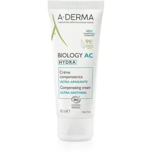 A-Derma Biology crème hydratante et apaisante effet 48h 40 ml