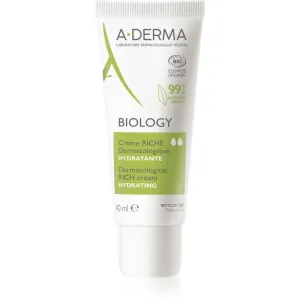 A-Derma Biology crème hydratante nourrissante pour peaux sèches à très sèches et sensibles 40 ml