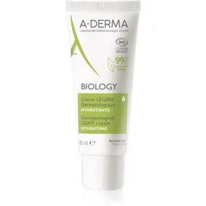 A-Derma Biology crème légère hydratante pour peaux normales à mixtes 40 ml