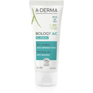 A-Derma Biology AC soin matifiant anti-imperfections de la peau 40 ml