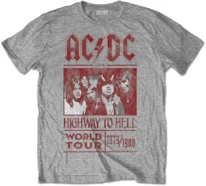 AC/DC T-shirt Highway to Hell World Tour 1979/1983 Unisex Gris XL