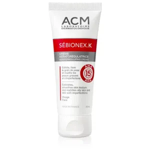 ACM Sébionex K crème matifiante protectrice pour peaux grasses à imperfections avec AHA Acids 40 ml
