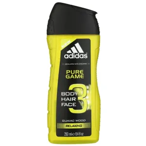 Adidas Pure Game gel de douche corps et cheveux 3 en 1 pour homme 250 ml