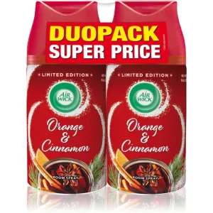 Air Wick Freshmatic Magic Winter Orange & Cinnamon désodorisant recharge PACK DUO 2x250 ml