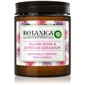 Air Wick Botanica Island Rose & African Geranium bougie parfumée arôme rose 205 g