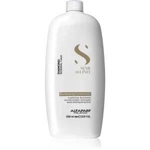 Alfaparf Milano Semi di Lino Diamond Illuminating après-shampoing éclaircissant pour des cheveux éclatants et faciles à coiffer 1000 ml