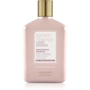Alfaparf Milano Keratin Therapy Lisse Design shampooing doux pour des cheveux brillants et doux 250 ml
