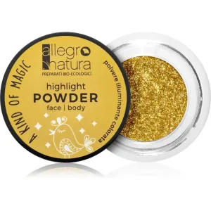 Allegro Natura A Kind of Magic poudre illuminatrice visage et yeux Starry Gold 1,5 g