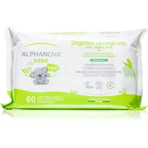 Alphanova Baby Bio lingettes douces pour bébé sans parfum 60 pcs