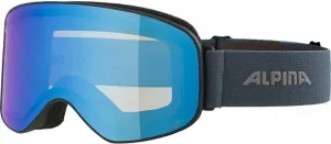 Alpina Slope Q-Lite Ski Goggle Black Blue Matt/Mirror Blue Masques de ski