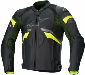 Alpinestars GP Plus R V3 Rideknit Leather Jacket Black/Yellow Fluo 50 Blouson de cuir
