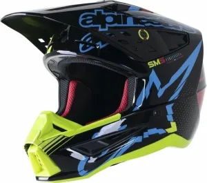 Alpinestars S-M5 Action Helmet Black/Cyan/Yellow Fluorescent/Glossy M Casque