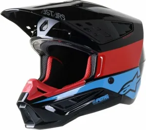 Alpinestars S-M5 Bond Helmet Black/Red/Cyan Glossy S Casque