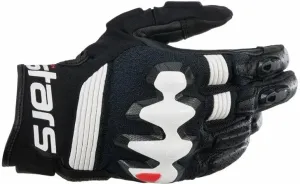 Alpinestars Halo Leather Gloves Black/White 2XL Gants de moto