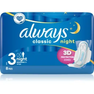 Always Classic Night serviettes hygiéniques 8 pcs