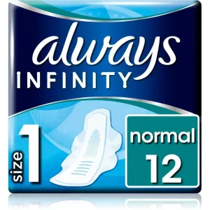 Always Infinity Normal Size 1 serviettes hygiéniques 12 pcs