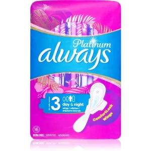 Always Platinum Day & Night serviettes hygiéniques 16 pcs