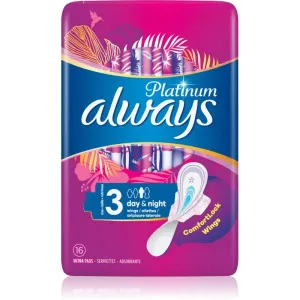 Always Platinum Day & Night serviettes hygiéniques 64 pcs