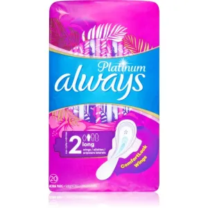Always Platinum Long Plus serviettes hygiéniques 20 pcs