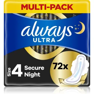Always Ultra Secure Night serviettes hygiéniques 72 pcs