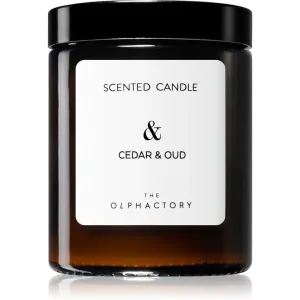 Ambientair The Olphactory Cedar & Oud bougie parfumée (brown) & 135 g