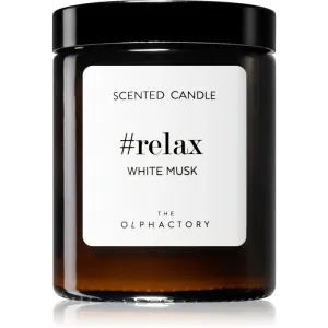 Ambientair The Olphactory White Musk bougie parfumée (brown) Relax 135 g