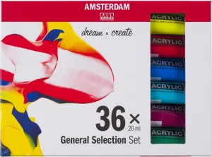 Amsterdam Ensemble de peintures acryliques 36x20 ml