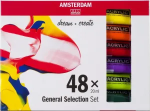 Amsterdam Ensemble de peintures acryliques 48x20 ml