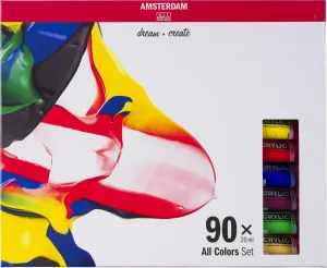 Amsterdam Ensemble de peintures acryliques 90x20 ml