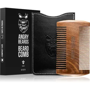 Angry Beards Beard Comb 69 Teeth peigne à barbe en bois double-embout 1 pcs