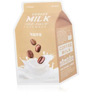 A’pieu One-Pack Milk Mask Coffee masque tissu hydratant et revitalisant 21 g