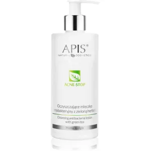 Apis Natural Cosmetics Acne-Stop Home TerApis lait démaquillant purifiant au thé vert 300 ml