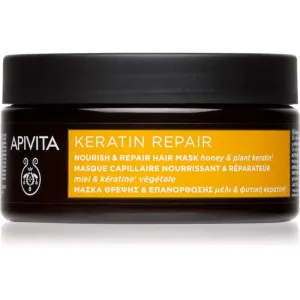 Apivita Keratin Repair masque rénovateur pour cheveux abîmés à la kératine 200 ml