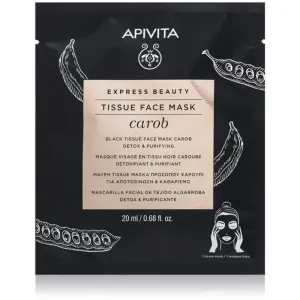 Apivita Express Beauty Carob masque tissu à effet détoxifiant