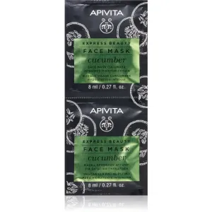Apivita Express Beauty Cucumber masque visage hydratation intense 2 x 8 ml