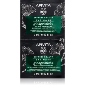 Apivita Express Beauty Ginkgo Biloba masque yeux anti-poches et anti-cernes 2 x 2 ml