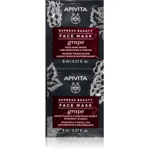 Apivita Express Beauty Grape masque anti-rides et raffermissant visage 2 x 8 ml