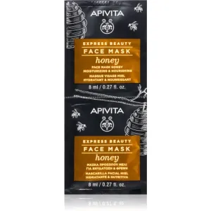 Apivita Express Beauty Honey masque hydratant nourrissant visage 2 x 8 ml