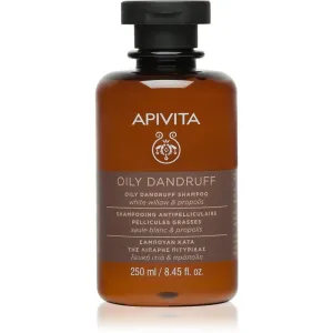Apivita Holistic Hair Care White Willow & Propolis shampoing antipelliculaire pour cheveux gras 250 ml #643435