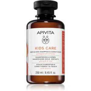 Apivita Kids Pomegranate & Honey shampoing et après-shampoing 2 en 1 pour enfant 250 ml