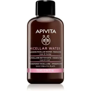 Apivita Cleansing Rose & Honey eau micellaire visage et yeux 75 ml