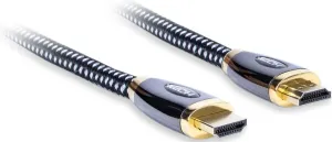 AQ Premium PV10015 1,5 m Blanc-Noir Hi-Fi Câble vidéo